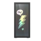 DarkFlash DK210 Graffiti ATX Gaming Case Black - Image 3