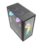 DarkFlash DK210 Graffiti ATX Gaming Case Black - Image 4