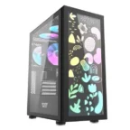 DarkFlash DK210 Graffiti ATX Gaming Case Black - Image 6