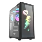 DarkFlash DK210 Graffiti ATX Gaming Case Black - Image 7