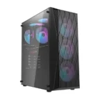 DarkFlash DK352 ATX With 4 ARGB Fans Gaming Case Black - Image 2
