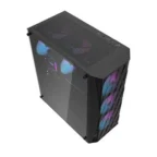 DarkFlash DK352 ATX With 4 ARGB Fans Gaming Case Black - Image 3