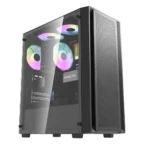 DarkFlash DK353 4 ARGB Fans Gaming Case – Black