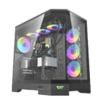 DarkFlash DQX90 LUXURY Gaming Desktop PC Mid Tower Gaming Case – Black