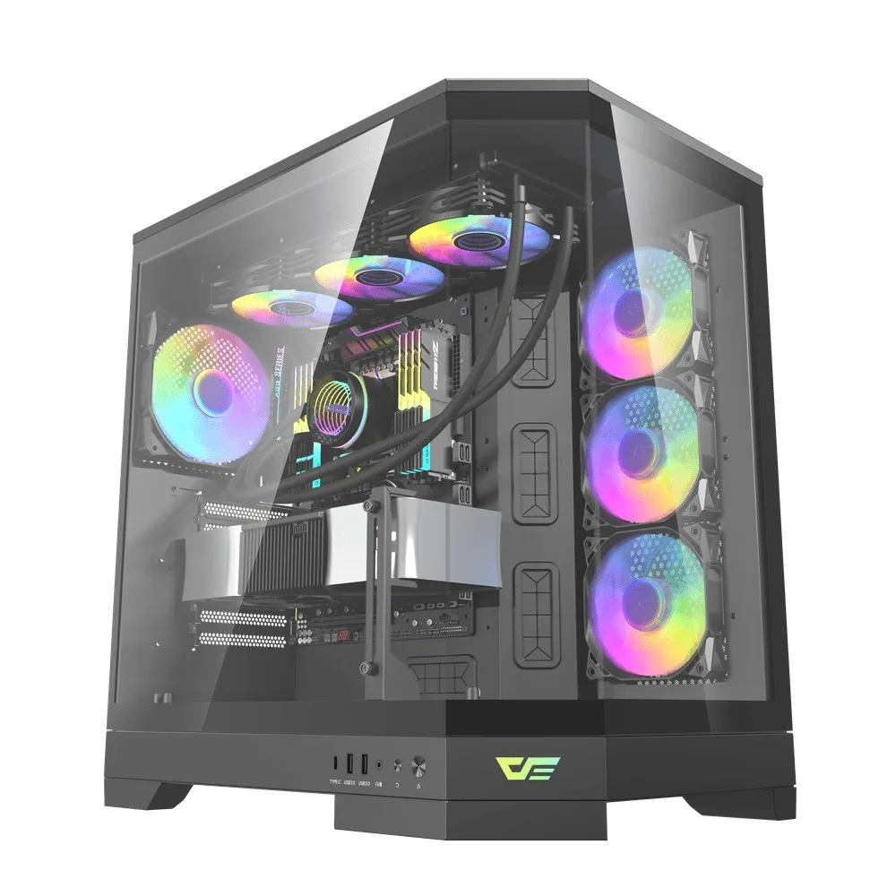 darkflash-dqx90-luxury-gaming-desktop-pc-mid-tower-gaming-ca-1 DarkFlash DQX90 LUXURY Gaming Desktop PC Mid Tower Gaming Case – Black