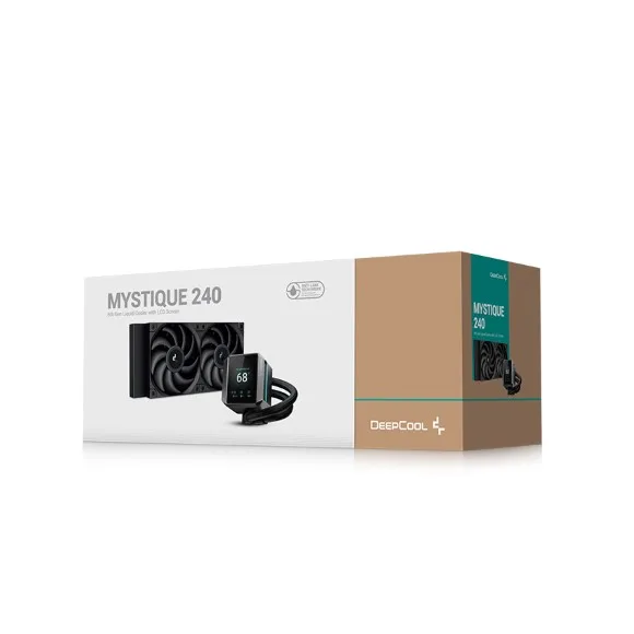 DeepCool MYSTIQUE 240 5th Gen Pump 3400RPM 640×480 TFT LCD Screen Anti-Leak Liquid Cooler
