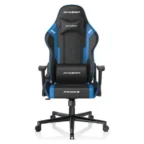 DXRacer Prince Series P132 GC-P132-NB-F2-158 Gaming Chair, 1D Armrests with Soft Surface, Blue and Black