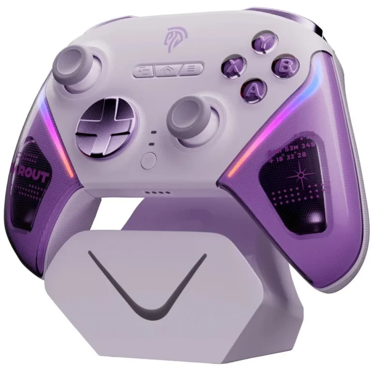 EasySMX D10 Multiplatform Gaming Controller with TMR sticks Trigger Lock and Charging Dock – Farout Purple