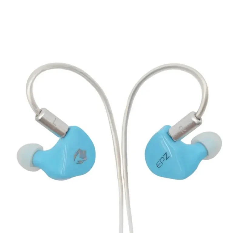 EPZ G20 Wired Earphones HIFI Music IEM In Ear Headphones Gaming Headset 3.5MM Earphone Cable – Blue