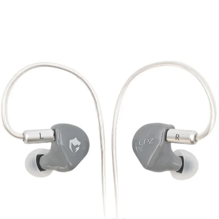 EPZ G20 Wired Earphones HIFI Music IEM In Ear Headphones Gaming Headset 3.5MM Earphone Cable – Gray
