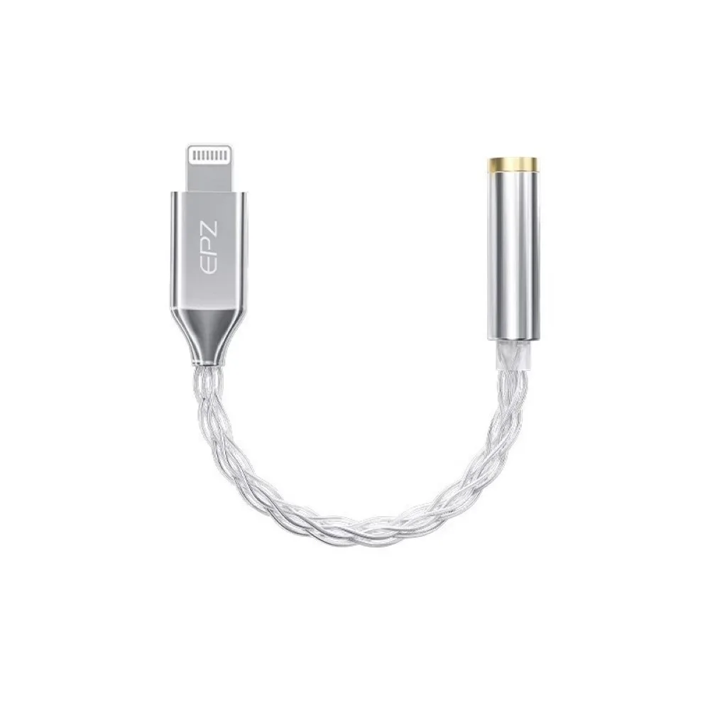 epz-tp15-hifi-jack-headphone-connector-converter-lighting-to - MegaComputer.pk EPZ TP15 HIFI Jack Headphone Connector Converter Lighting to 3.5 mm Adapter