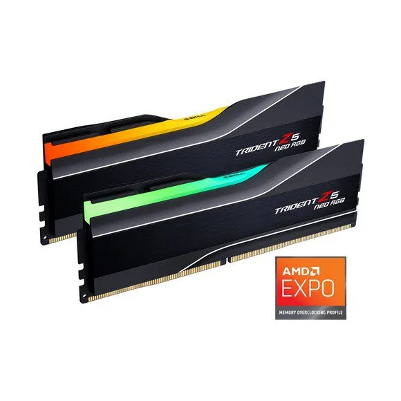 G.SKILL Trident Z5 Neo RGB Series AMD EXPO 64GB (2x32GB) 288-Pin PC RAM DDR5 6000Mhz (PC5 48000) Desktop Memory