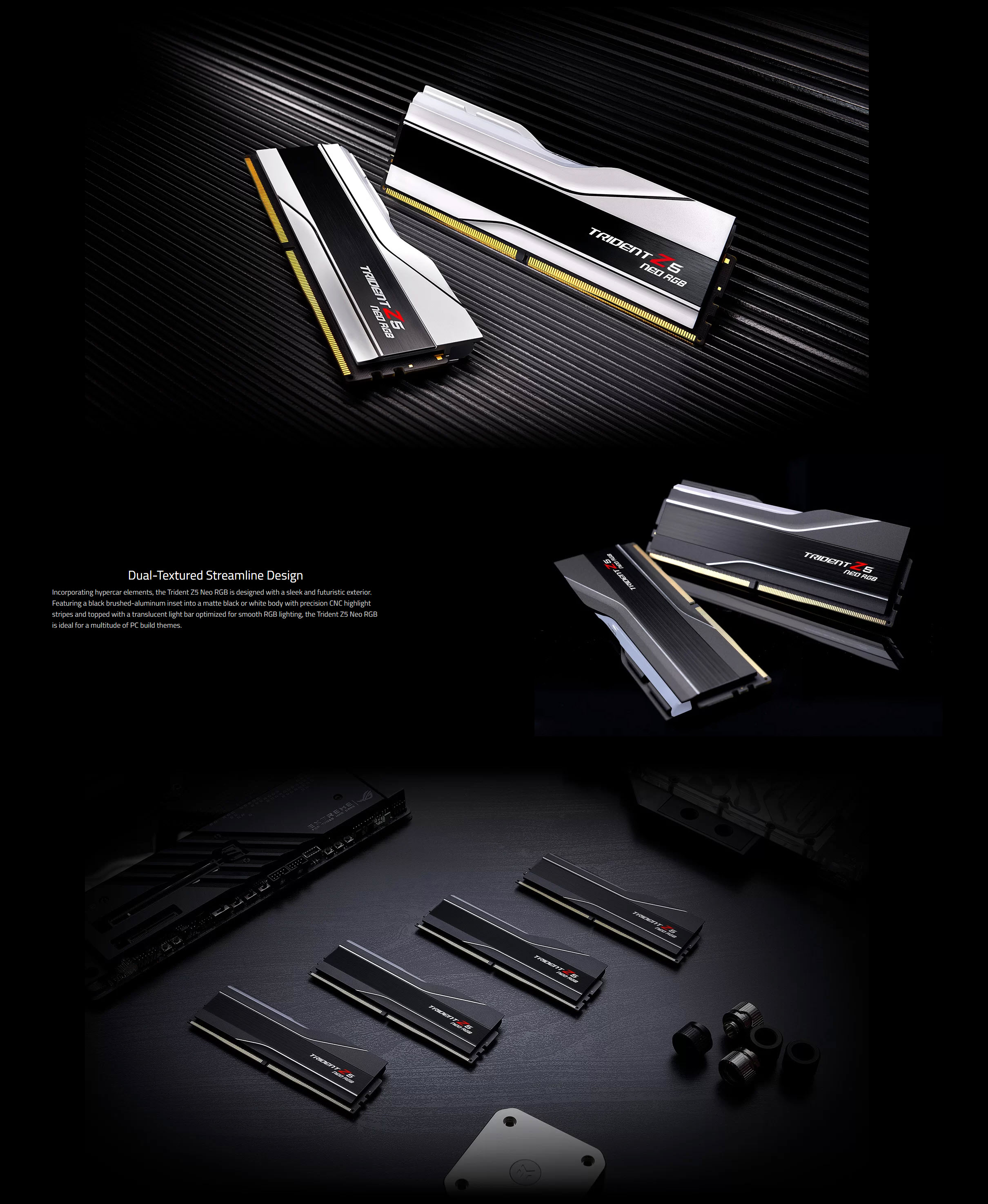 G.SKILL Trident Z5 RGB Series 32GB (2 x 16GB) 288-Pin PC RAM DDR5 6400 (PC5 51200) CL32 Desktop Memory White