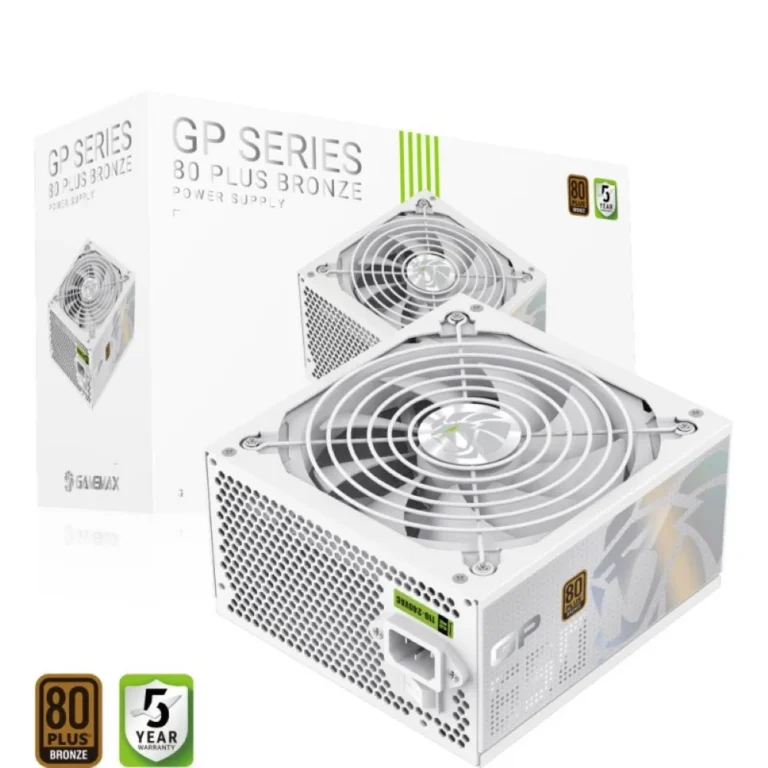 GameMax GP 650B HW 80+ Bronze Ultra-Stable, Smart Fan, and Premium Heat Dissipation Power Supply – White