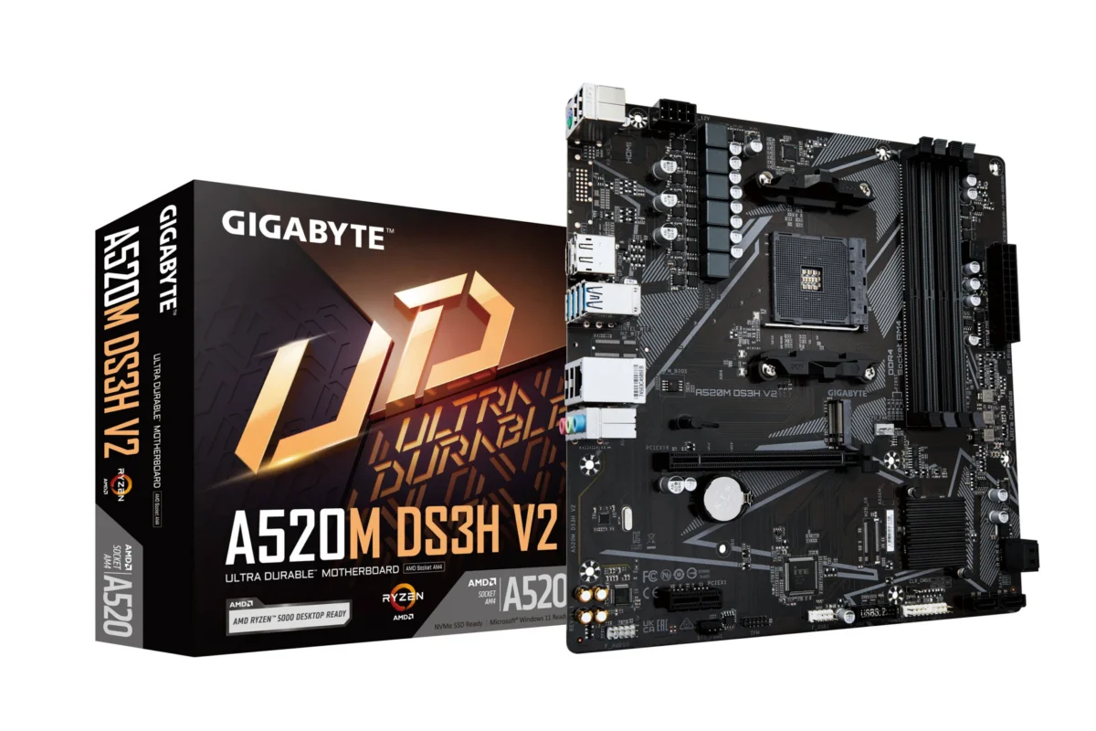 Gigabyte A520M DS3H V2 AMD AM4 DDR4 MicroATX Motherboard