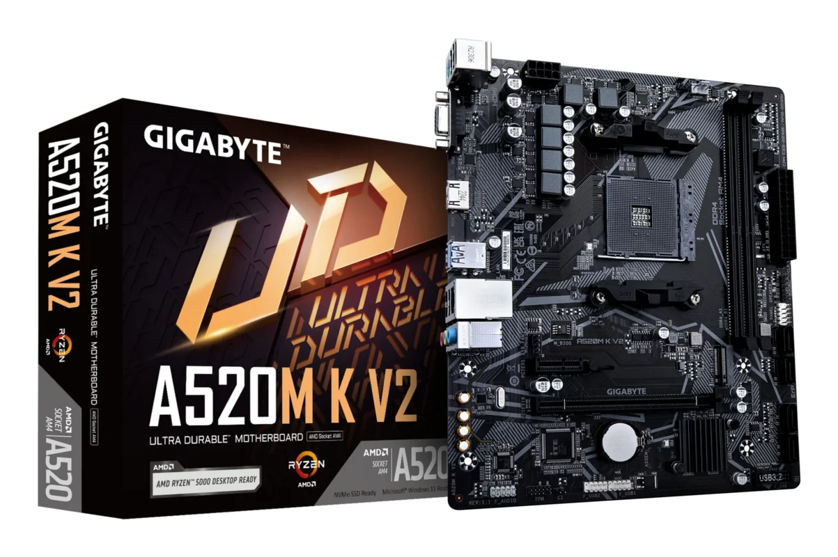 Gigabyte A520M K V2 AMD A520 Ultra Durable Motherboard