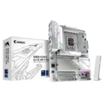 Gigabyte B860 AORUS Elite WIFI7 ICE Motherboard – Intel Core Ultra Series CPUs 14+1+2+1 Phases VRM up to 9200MHz DDR5 1x PCIe 5.0 + 2xPCIe 4.0 M.2 2.5GbE LAN WiFi 7 USB 4