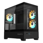 GIGABYTE C201 PANORAMIC Mid Tower Gaming Case – Black