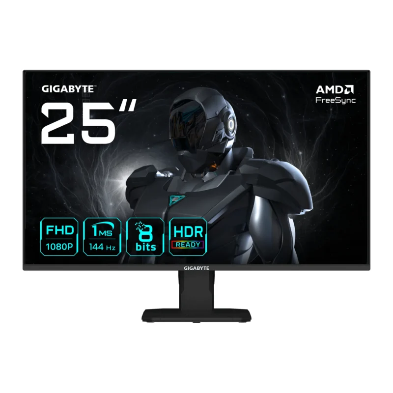Gigabyte GS25F14 24.5" Full HD 1920×1080 Resolution 144Hz Refresh Rate 1 ms MPRT OC IPS Gaming Monitor