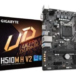 Gigabyte H510M H V2 Intel® Ultra Durable Motherboard with GbE LAN, Anti-Sulfur Resistor, Smart Fan 5