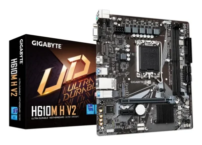Gigabyte H610M H V2 DDR5 Gen3 x4 M.2, Anti-Sulfur Resistor, Smart Fan 6 Motherboard