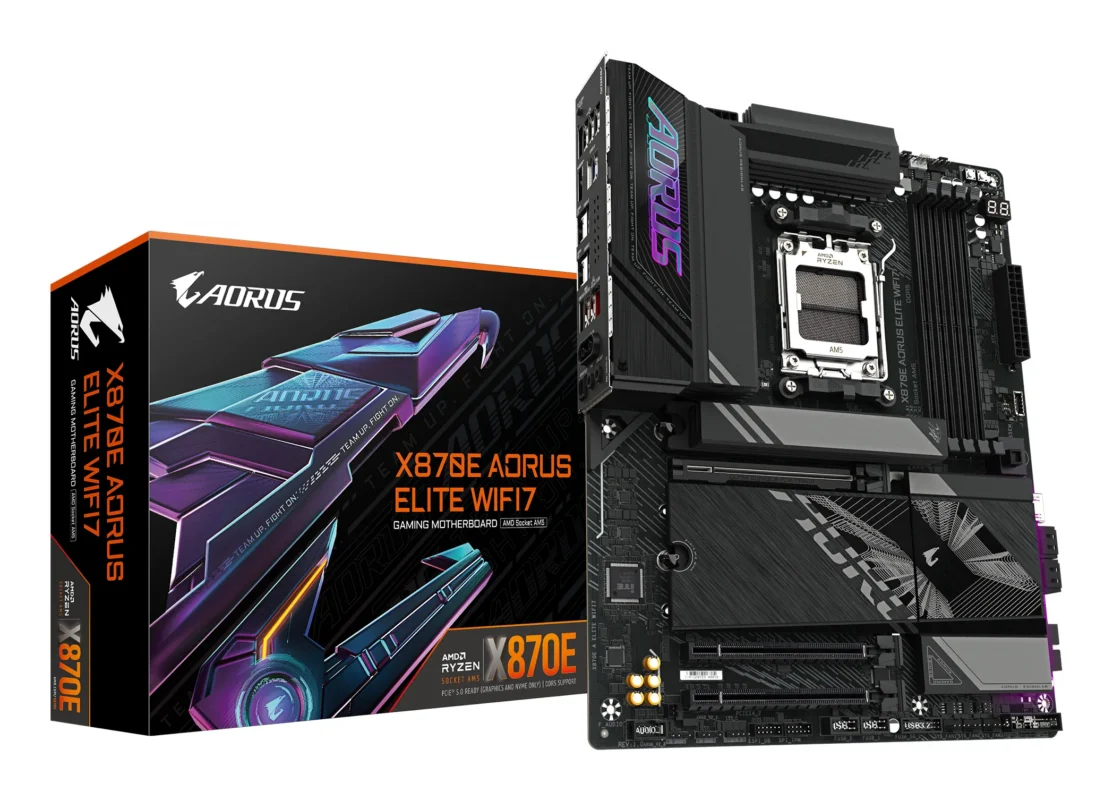 Gigabyte X870 Aorus Elite WIFI7 ATX AM5 DDR5 Gaming Motherboard