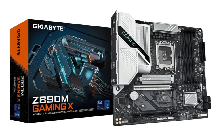 GIGABYTE Z890M Gaming X Micro ATX LGA 1851 Motherboard, Intel Z890 Chipset, 4x DDR5 DIMM Slots, Up to 256GB Max Memory, 1x PCIe 5.0 x16 Slot & 3x M.2 Slots