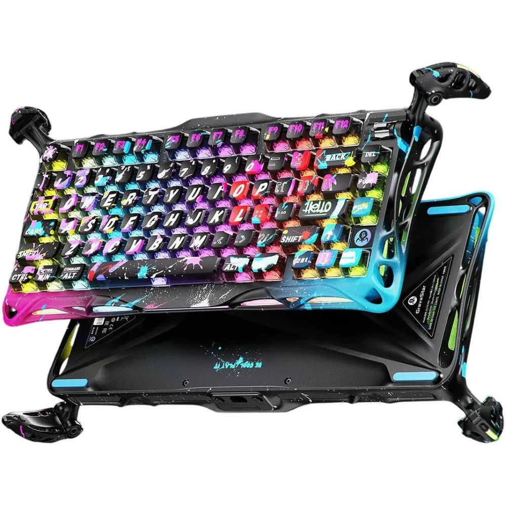 gravastar-mercury-v75-pro-gaming-keyboard-special-edition-75 - MegaComputer.pk GravaStar Mercury V75 Pro Gaming Keyboard Special Edition 75% Layout Jade Gaming Switch 8kHz Polling Rate Semi-Aluminum Construction Dynamic Rapid Trigger Neon Graffiti