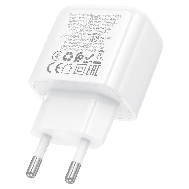HOCO CS55A Surplus PD30W + QC3.0 EU