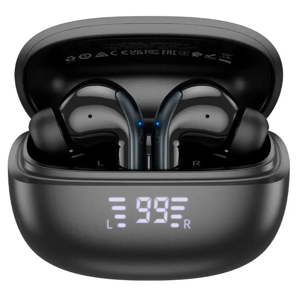 hoco-eq5-energy-true-wireless-anc-enc-noise-reduction-wirele - MegaComputer.pk HOCO EQ5 Energy True Wireless ANC+ENC Noise Reduction Wireless BT Earbuds – Black