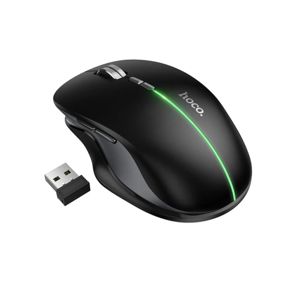 hoco-gm40-dixon-dual-mode-wireless-mouse-bluetooth-2-4g-blac HOCO GM40 Dixon Dual Mode Wireless Mouse Bluetooth & 2.4G – Black