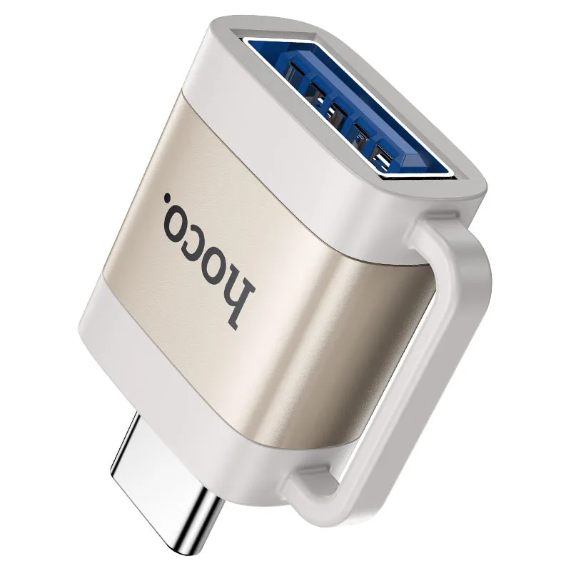 hoco-ua31c-type-c-male-to-usb-female-otg-adapter-gray - MegaComputer.pk HOCO UA31C Type-C Male to USB Female OTG Adapter Gray