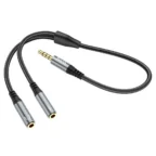 hoco-upa21-2-in-1-3-5-headset-audio-adapter-cable-male-to-2x-2 - MegaComputer.pk