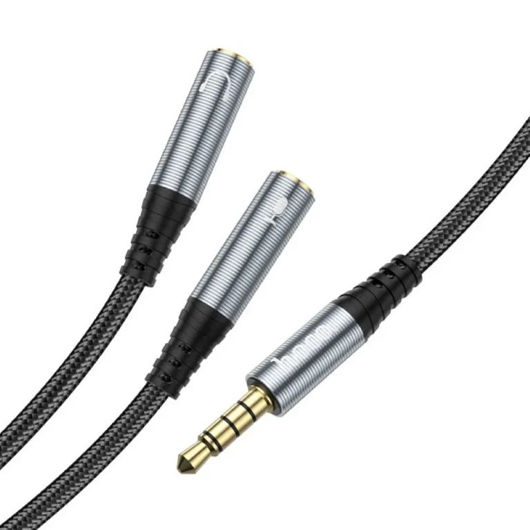 HOCO UPA21 2-in-1 3.5 Headset Audio Adapter Cable (Male to 2x Female)