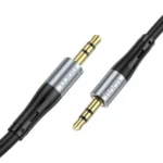 HOCO UPA22 AUX Silicone Audio Cable (1M) – Black