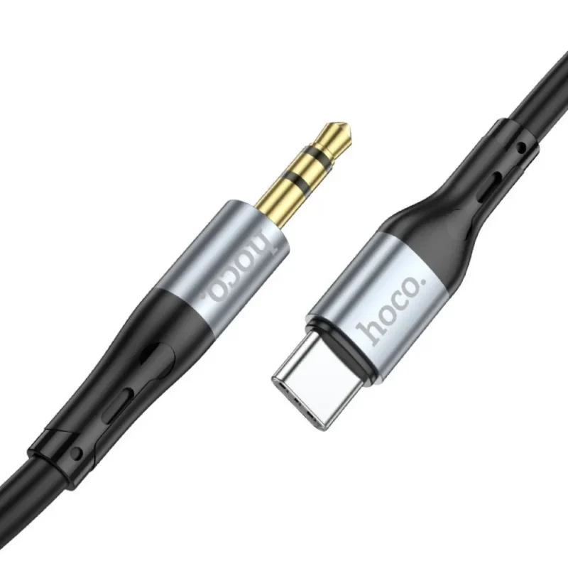 HOCO UPA22 Type-C Silicone Digital Audio Conversion Cable – Black