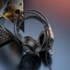 HOCO W106 Tiger Gaming Wired 3.5mm Jack Headset - Black - Image 7