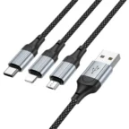 hoco-x102-fresh-3-in-1-charging-data-cable-ip-micro-type-c - MegaComputer.pk HOCO X102 Fresh 3-in-1 Charging Data Cable (iP+Micro+Type-C)
