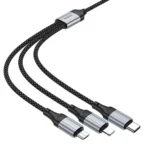 hoco-x102-fresh-3-in-1-charging-data-cable-ip-micro-type-c-2 - MegaComputer.pk
