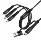 HOCO X123 Victory 3-in-1 Charging Cable (USB/C to iP+C+Micro) - Image 2