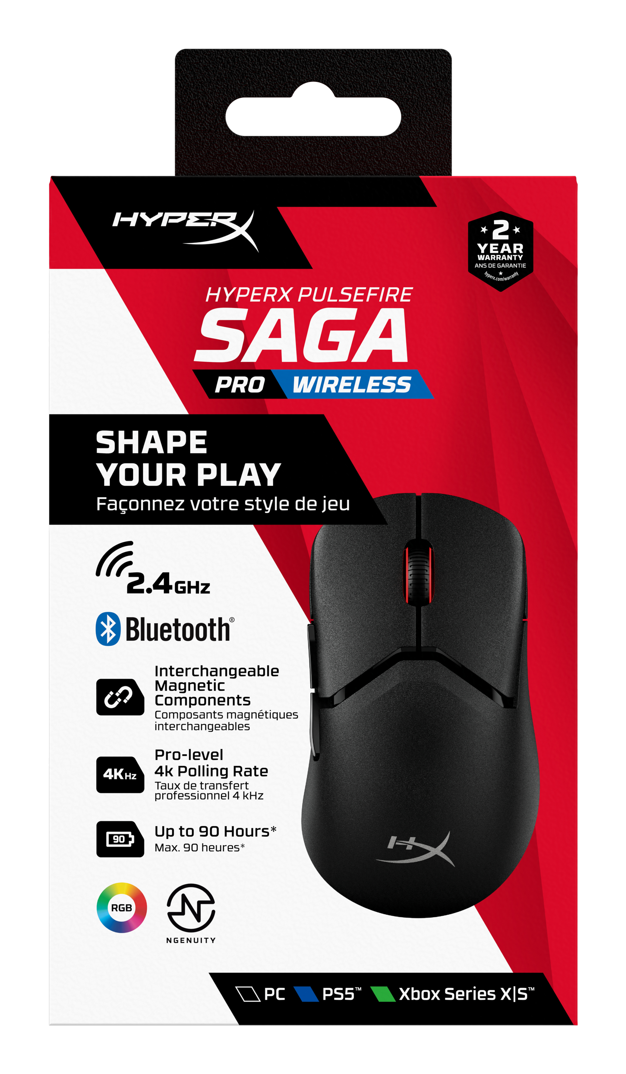 hyperx-a2pb2aa-1 - MegaComputer.pk HyperX Pulsefire Saga Pro Wireless Gaming Mouse - Black