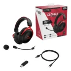 HyperX Cloud II Wireless - Gaming Headset - Black/Red (Open Box) - Image 5