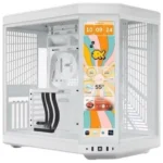 Hyte Y70 Touch Infinite Modern Aesthetic Mid-Tower ATX Gaming Case White