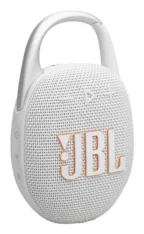 JBL Clip5 Ultra-portable Bluetooth Speaker with Carabiner (White) JBLCLIP5WHT