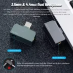 Kinera Celest CD-2 Portable Type-C to 3.5mm 4.4mm DAC Audio HiFi Earphone Decoder Headphone Amplifier For IEMs Android iOS Mac Win10 - Image 2