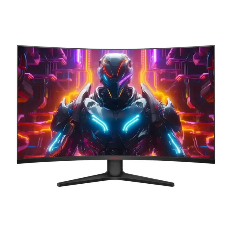 KOORUI 32″ 32E6QC Gaming Curved Monitor, VA Display, QHD Resolution, 170Hz Refresh Rate, 1ms (MPRT) Response Time, AdaptiveSync Technology, 1500R Curvature, Black