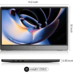 KOORUI E1511A 15.6" 60Hz Portable Monitor, FHD IPS Display, 1080P HDMi + Type C Interface, LED Backlight, Built-In Speaker - Image 6