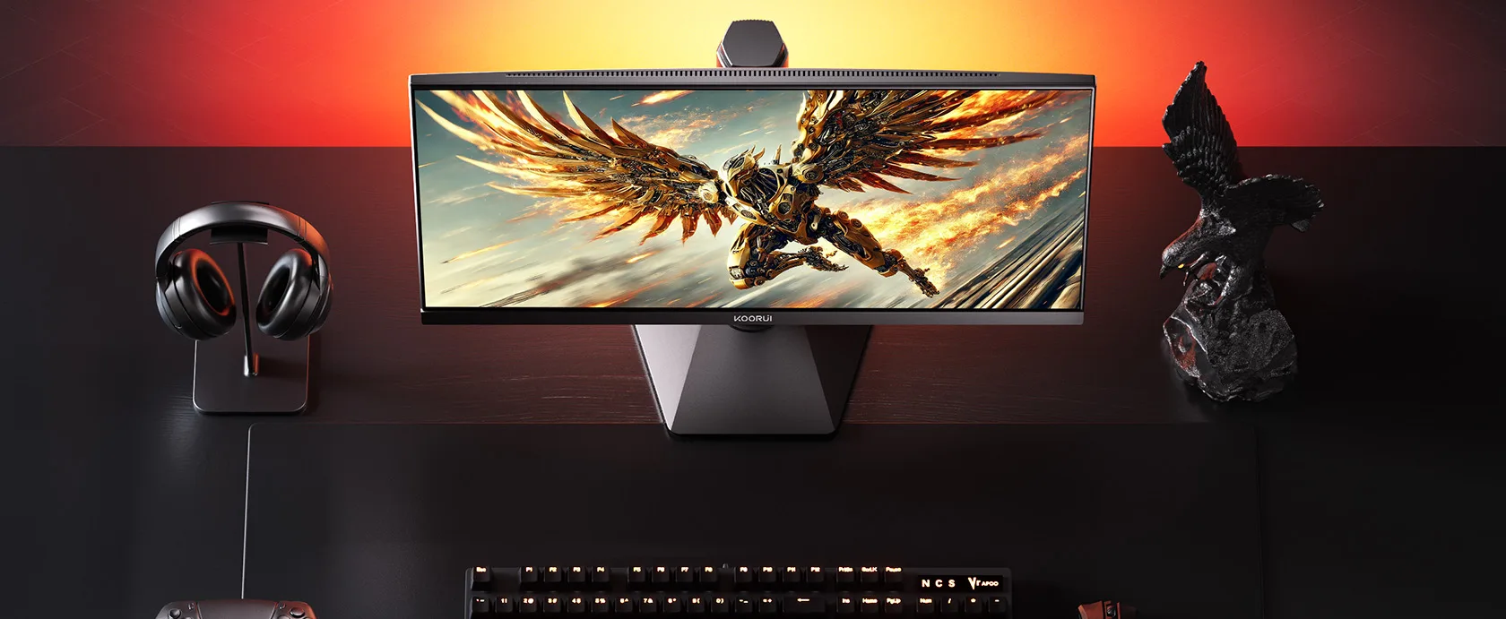KOORUI G2721E 27' 320Hz 1ms, Fast IPS Display QHD (2560*1440) Display 95% DCI-P3, PPI 109 |E≤2 | 130% sRGB |100% Adobe R