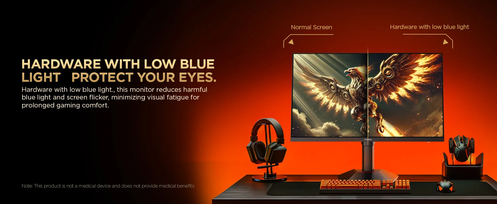 KOORUI G2721E 27' 320Hz 1ms, Fast IPS Display QHD (2560*1440) Display 95% DCI-P3, PPI 109 |E≤2 | 130% sRGB |100% Adobe R