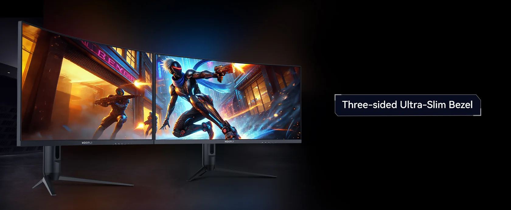 KOORUI G3441XC 34' 240Hz 1ms MPRT sRGB 125%, Adobe RGB 102%, UWQHD VA 1500R Curved Gaming Monitor, HDR 400, 21:9 Aspect 